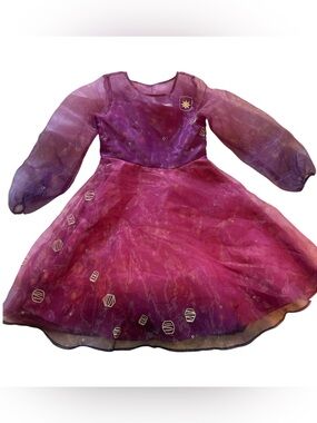 Disney Princess Rapunzel Tangled Girls Fancy Purple Party Dress up Dress 7/8 GUC